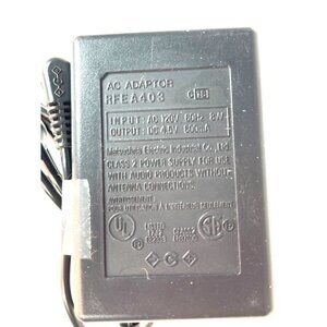 Matsushita RF-EA4403 AC Adaptor 120V 60Hz 8W Output DC 4.5V 600mA Class 2 Power